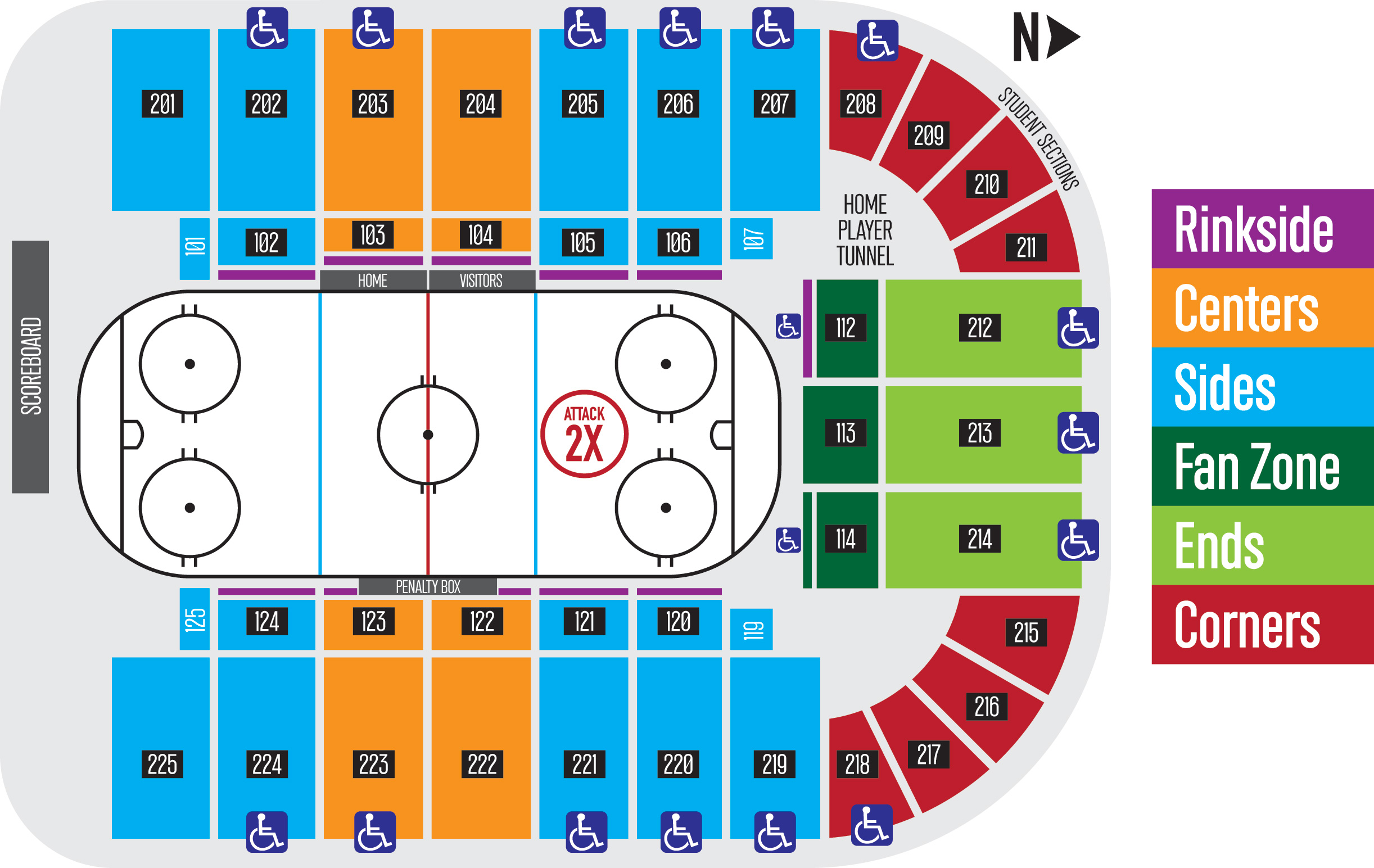 Coyotes Seating Chart 3d