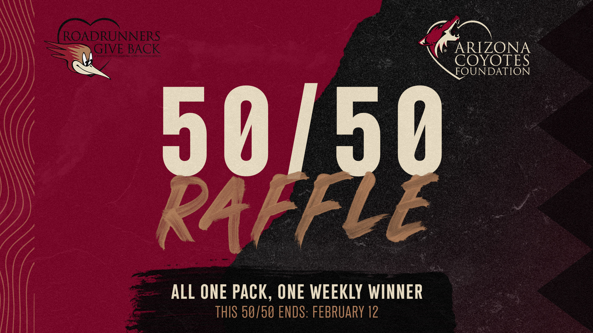 Roadrunners Give Back 50/50 Raffle