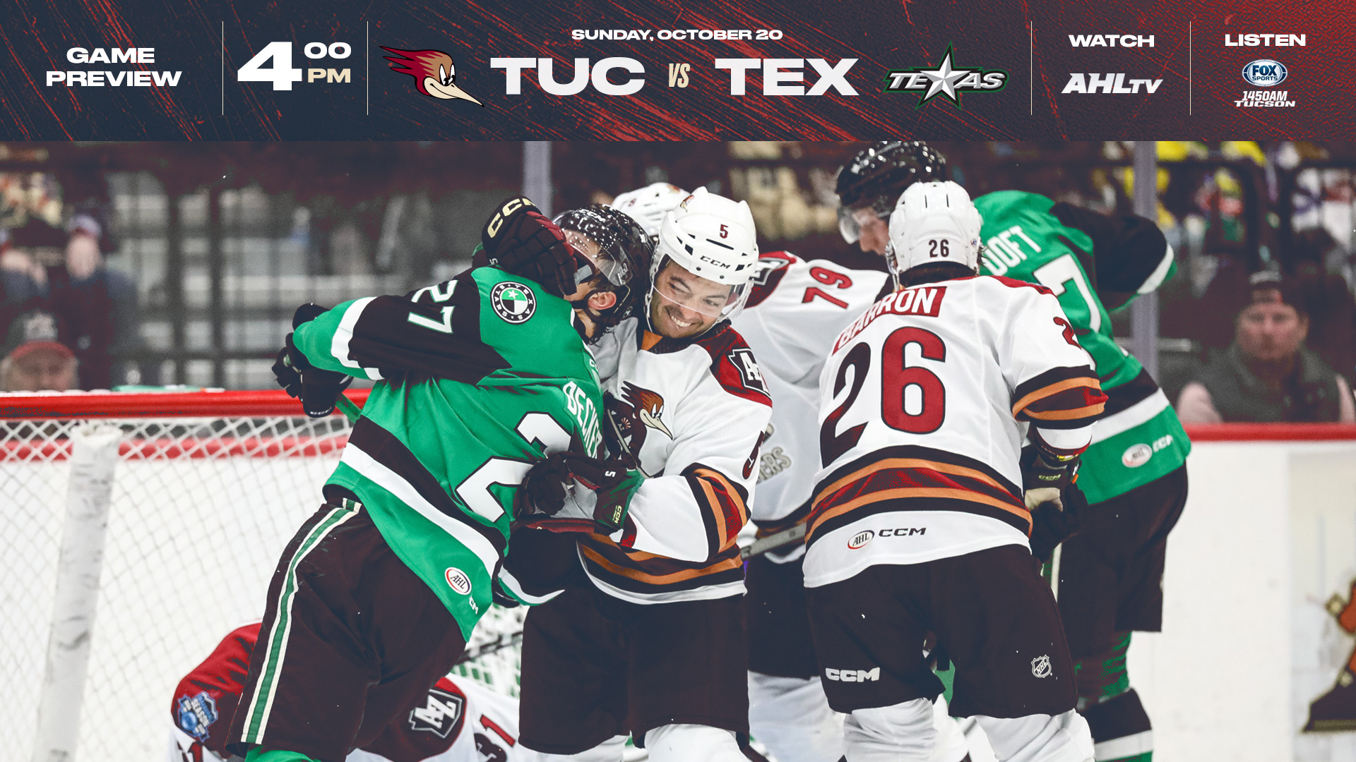 GAME 4 TUCSON ROADRUNNERS VS TEXAS STARS