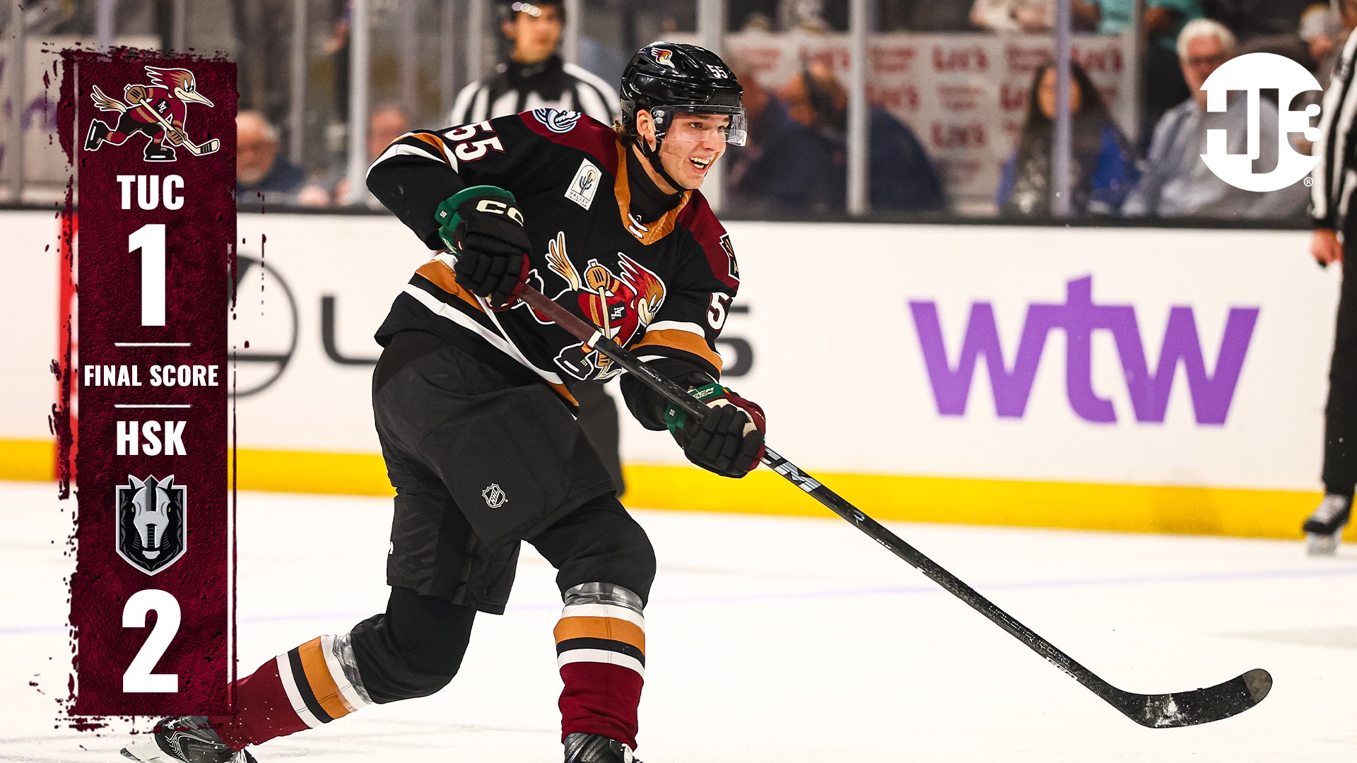 Roadrunners Rally, Fall to Silver Knights in Overtime - Tucson Roadrunners Hockey